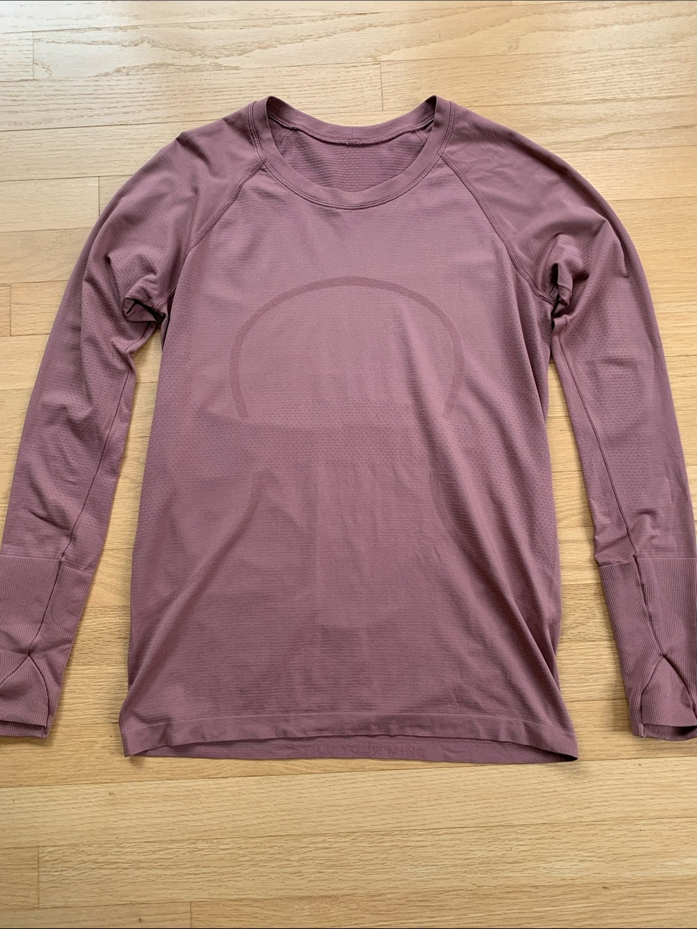 Lululemon Long Sleeve Swiftly Tech Shirt Mauve Pink Size 10 Activewear Running